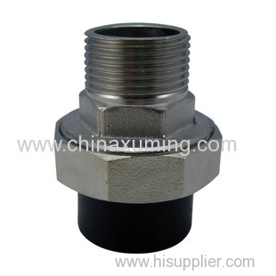 HDPE Socket Male Threaded Union with Brass Insert Fittings