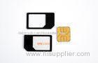 Black Plastic 3FF Micro To Normal SIM Adapter , Micro 500pcs In A Polybag