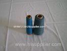 Blue 100% Polyester Dope Dyed Yarn , Ring Spun 16s - 50s