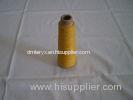 Yellow 40s Spun Polyester Dyed Yarn For Weaving Blanket , Glove