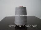 Grey Carbon Fiber Yarn Ring Spun Thread For Knitting , Weaving
