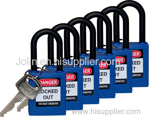 Long- Shackle Safety Padlock ABS Body Steel Shackle