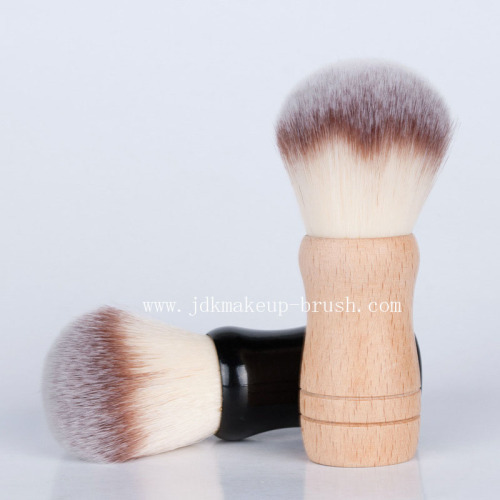 Wooden handled shaving brush