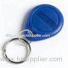 Customized blue color 125Khz PET rfid key fob with printing logo for Time Attendance system