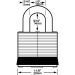 G52 Master key system laminated padlock