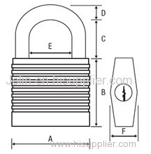 G51 Laminated Padlock Safety Lockout