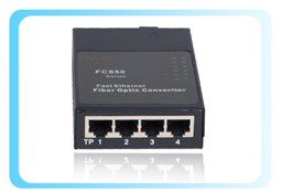 4 RJ45 ports Fiber Media Converter 4FE transceiver