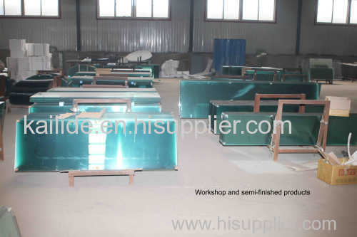 F-033 tempered bent glass tea table