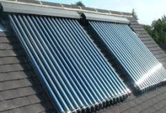 Pressurized evacuated tube solar water heater