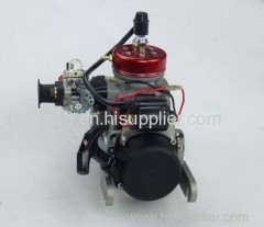 Single cylinder 2 stroke rc boat with petrol engine