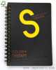 colour therapy fancy spiral notebook with hollow S