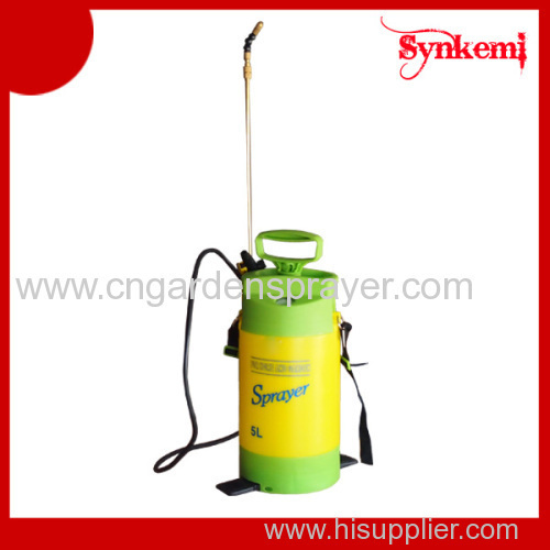 5L plastic garden sprayer with pressure gauge