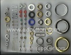 12mm environmental protection silver brass material eyelets