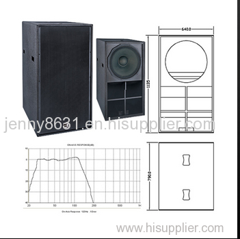 CVR one 21 inch subwoofer with bass horn loaded