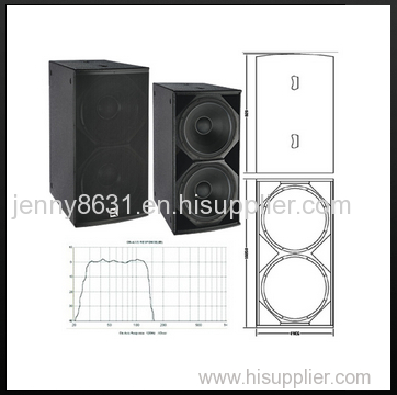 Q-218 is a dual 18'sub woofer,