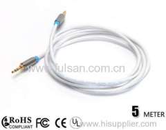 2014 Newest Stereo Flat Cable 3.5mm AUX Cable For Speaker