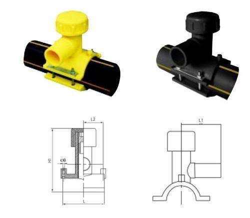 HDPE Electrofusion Bypass Saddle Pipe Fittings