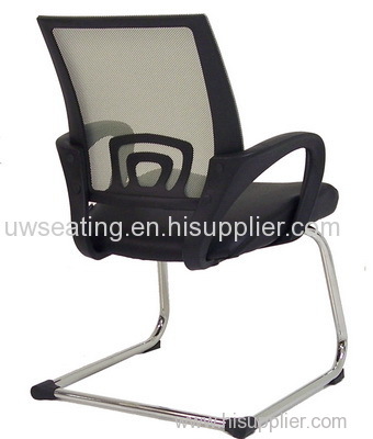 2014 Hotsale high quality mid back meeting room guest conference chrome office mesh chair