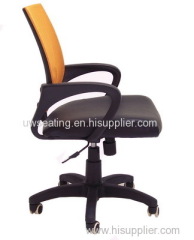 2015 lattest high quality PU leather mesh mid back meeting room guest staff office conference chair factory import