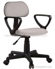 Promotion 2015 fabric small back computer student study computer swivel revolving lift chairs without arm