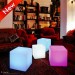 led lighted stool chair cube illuminated bar furniture