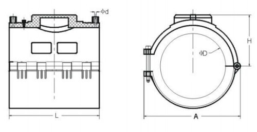 HDPE Electrofusion Repair Saddle Pipe Fittings