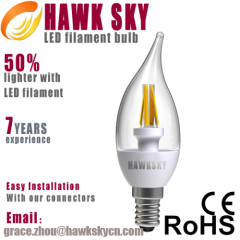 2014 hot sale long use 1250days energy saving led tungsten bulbs retailer