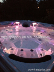 Square outdoor spa hot tubs