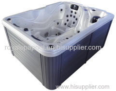 small outdoor spa hot tub