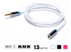 High Quality 3.5mm 4 pole 3.5mm M/F Extension Cable 1.5M/6FT