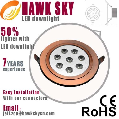 2014 new design 3W RA82/91 energy saving White Color led downtlight factory