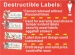 Destructible Brittle Seal Stickers