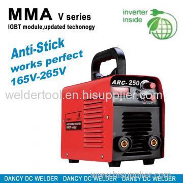 Mini IGBT welder 2014 new design anti stick ARC 250A