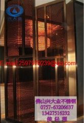 Laser cut golden specular stainless steel room dividers