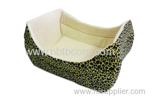 short fleece boat shape pet bed for dog