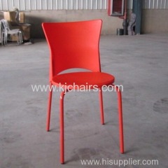 simple plastic restaurant chair