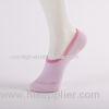 Pink Women No Show Socks , Spandex / Cotton No Show Boat Shoe Socks