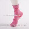 Pretty Pink Womens Ankle Socks , Breathable Sporty All Cotton Socks