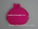 Green Silicone Coin Purse Handbags Waterproof With Debossed