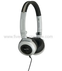 AKG Portable Light Folding Headband Headphones Mini K430 Silver for iPod iPhone MP3