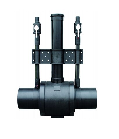 HDPE Double Diffusion Ball Valve Pipe Fittings