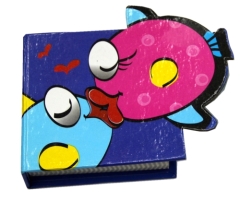 3D fish mini hardcover notebook for kids