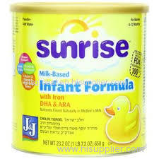 sunrise infant milk powder