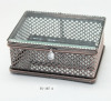 Iron sheet with glass jewerly box,
