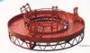 Red Rounded Lifting Powered High Working Rope Suspended Platform for Building Maintenance