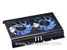 Aluminum Dual Fans Hard Disk Cooler in 60X60X12mm , PC Cooler Fans