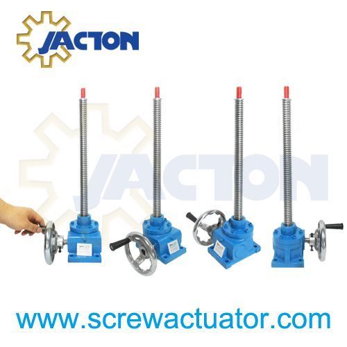 handwheel operated jack screws, short manual screw jacks, manual worm gear screw jack