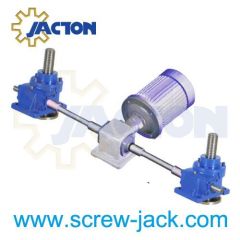 synchronization multiple screw jack lifting systems, under-floor screw jacks lifting systems