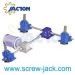 hand-operated lead screw lift platform, screw jack for heavy duty mobile lifting platform
