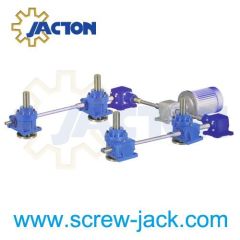 screw driven vertical platform lift, screw jacks lifting system, multi-link screw jack, heavy duty lifting platform